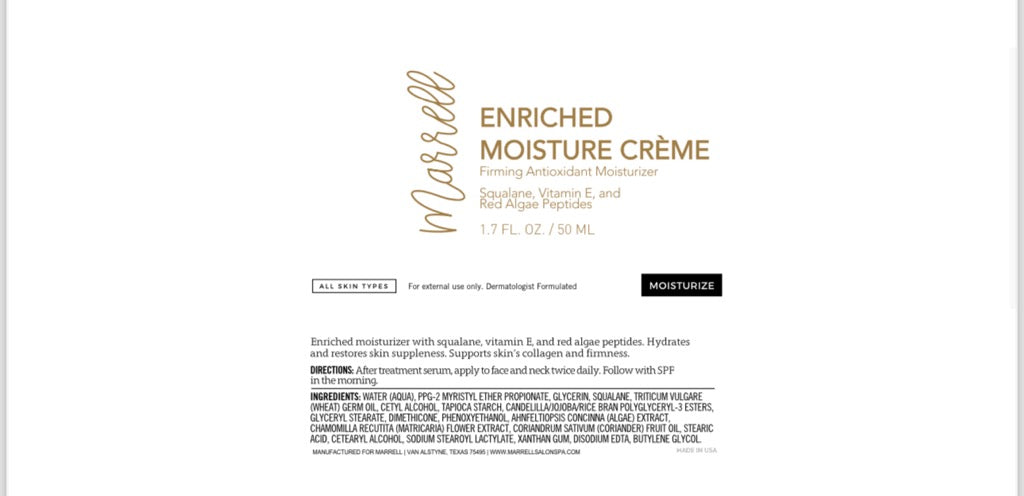 Enriched Moisturizer Creme